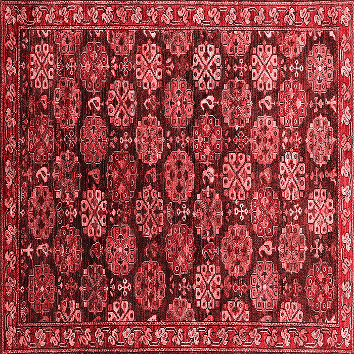 Machine Washable Oriental Red Industrial Rug, wshurb2295red