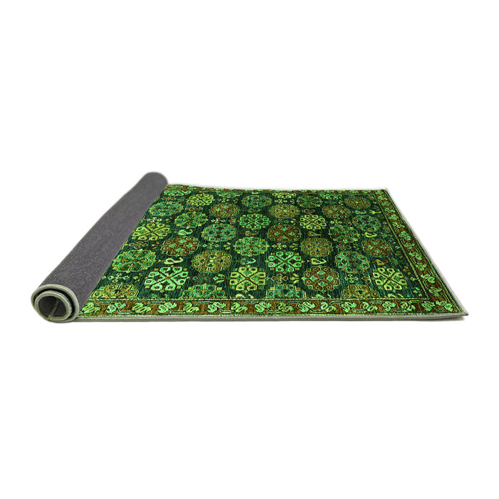 Sideview of Oriental Green Industrial Rug, urb2295grn