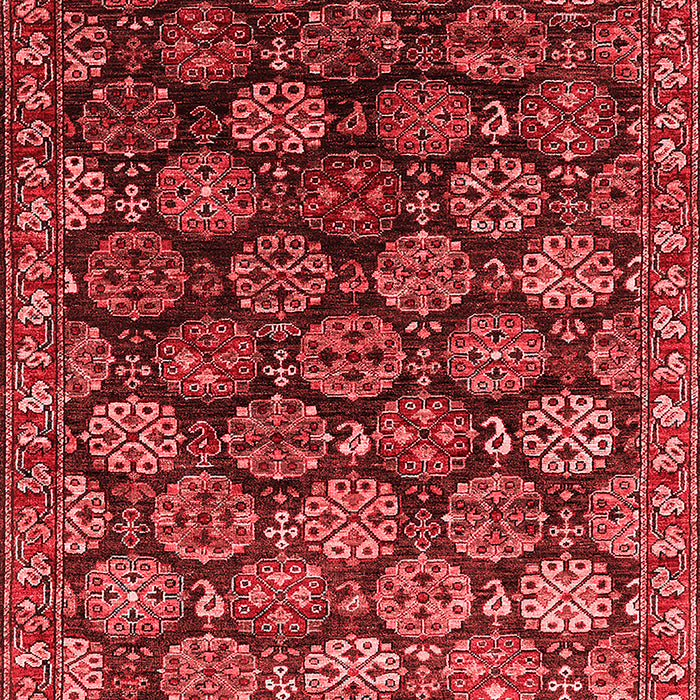 Machine Washable Oriental Red Industrial Rug, wshurb2295red