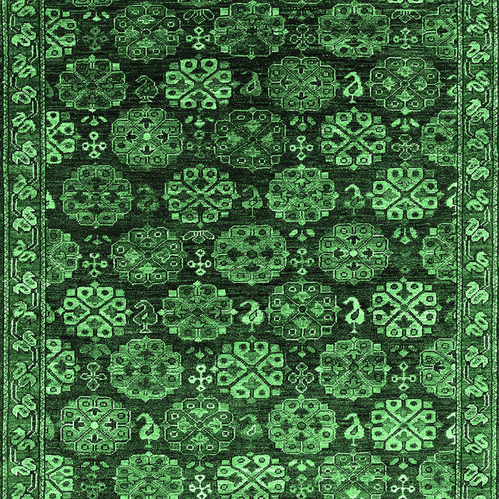Oriental Emerald Green Industrial Rug, urb2295emgrn