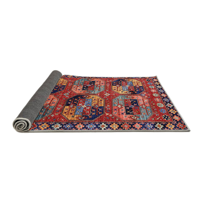 Sideview of Mid-Century Modern Rose Purple Oriental Rug, urb2296