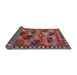 Sideview of Mid-Century Modern Rose Purple Oriental Rug, urb2296