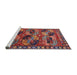 Sideview of Machine Washable Industrial Modern Rose Dust Purple Rug, wshurb2296