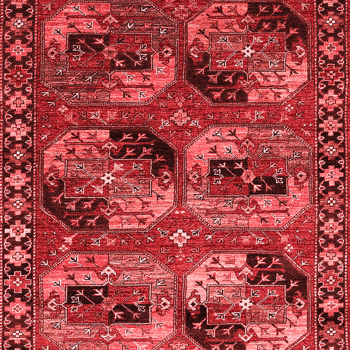 Machine Washable Oriental Red Industrial Rug, wshurb2296red