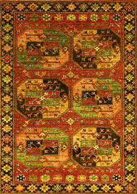 Oriental Yellow Industrial Rug, urb2296yw