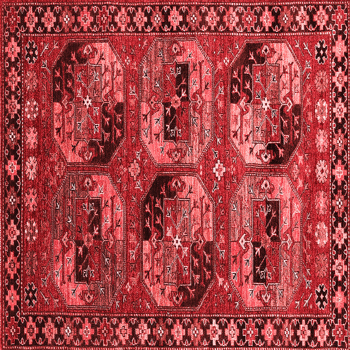 Machine Washable Oriental Red Industrial Rug, wshurb2296red