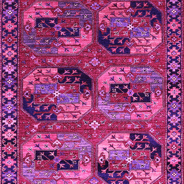 Machine Washable Oriental Pink Industrial Rug, wshurb2296pnk