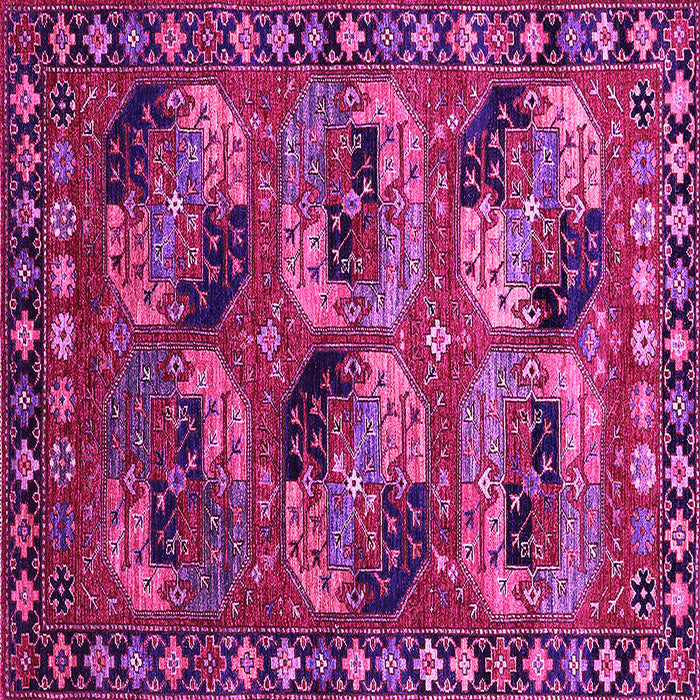 Square Oriental Pink Industrial Rug, urb2296pnk