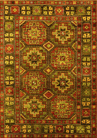 Oriental Yellow Industrial Rug, urb2297yw