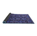 Sideview of Oriental Blue Industrial Rug, urb2297blu