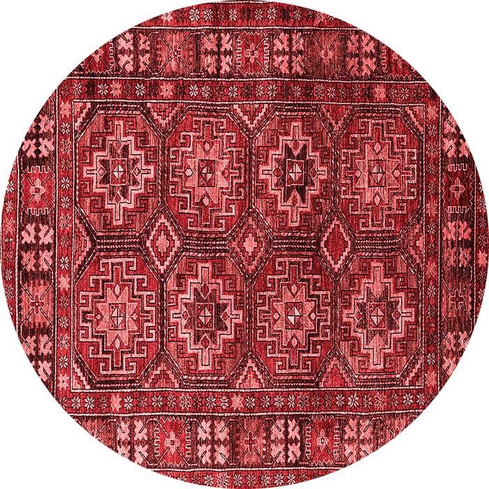 Machine Washable Oriental Red Industrial Rug, wshurb2297red