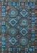 Oriental Light Blue Industrial Rug, urb2297lblu