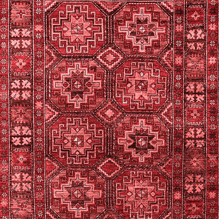 Machine Washable Oriental Red Industrial Rug, wshurb2297red