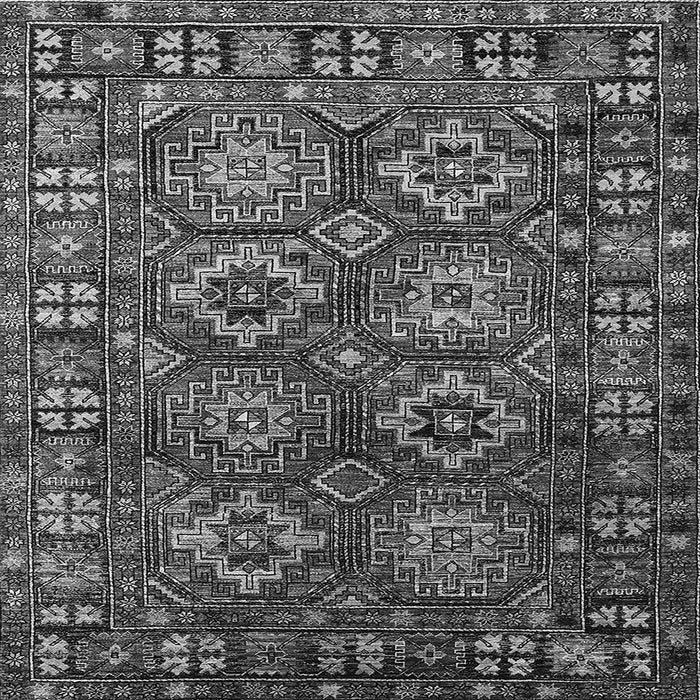 Square Oriental Gray Industrial Rug, urb2297gry