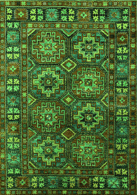 Oriental Green Industrial Rug, urb2297grn