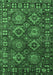 Oriental Emerald Green Industrial Rug, urb2297emgrn