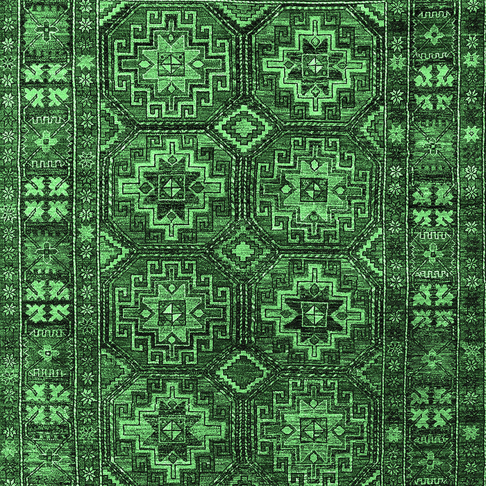 Oriental Emerald Green Industrial Rug, urb2297emgrn