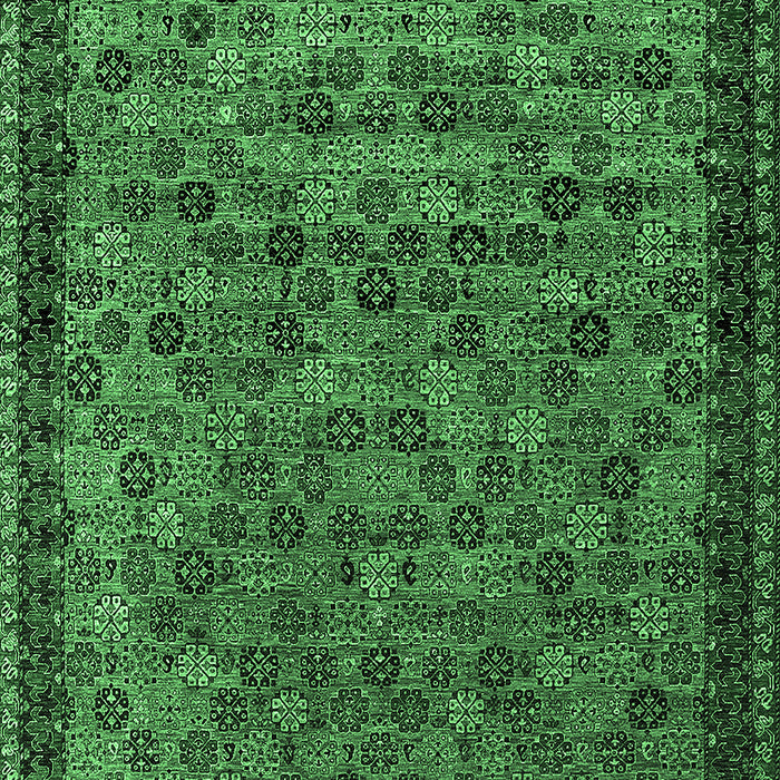 Oriental Emerald Green Industrial Rug, urb2298emgrn