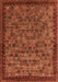 Machine Washable Oriental Orange Industrial Area Rugs, wshurb2298org