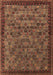 Oriental Brown Industrial Rug, urb2298brn