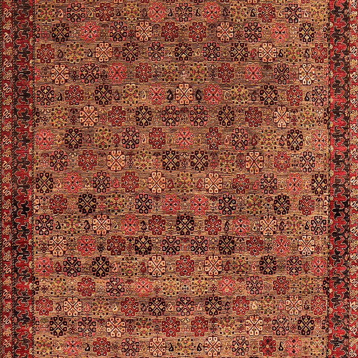 Oriental Orange Industrial Rug, urb2298org