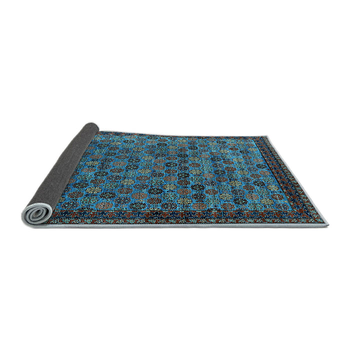 Sideview of Oriental Light Blue Industrial Rug, urb2298lblu