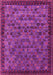 Machine Washable Oriental Pink Industrial Rug, wshurb2298pnk