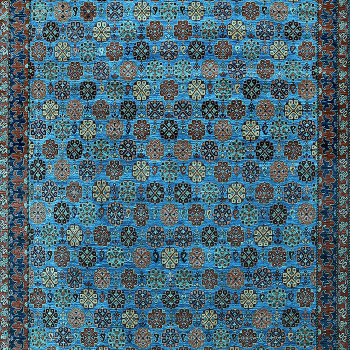 Oriental Light Blue Industrial Rug, urb2298lblu
