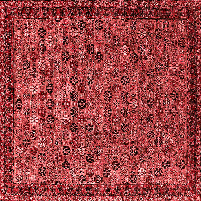 Machine Washable Oriental Red Industrial Rug, wshurb2298red