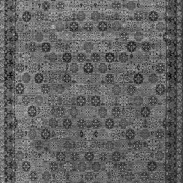 Machine Washable Oriental Gray Industrial Rug, wshurb2298gry