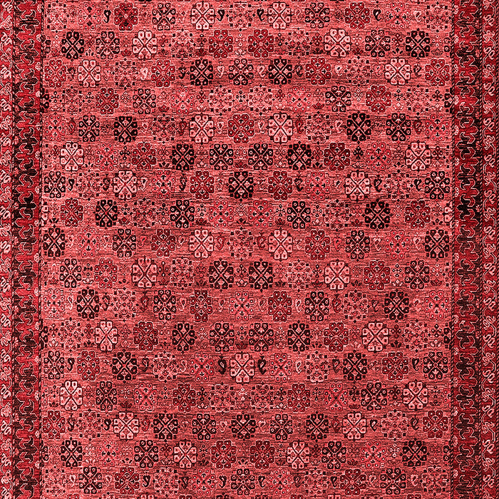 Machine Washable Oriental Red Industrial Rug, wshurb2298red