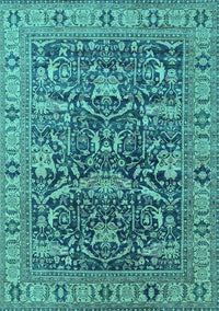 Oriental Turquoise Traditional Rug, urb2299turq