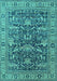 Oriental Turquoise Traditional Rug, urb2299turq