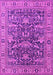 Machine Washable Oriental Pink Traditional Rug, wshurb2299pnk