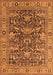 Oriental Orange Traditional Rug, urb2299org