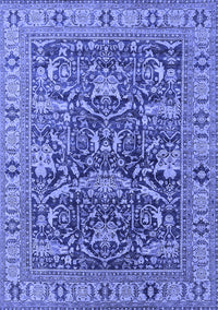 Oriental Blue Traditional Rug, urb2299blu