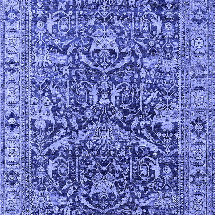 Oriental Blue Traditional Rug, urb2299blu