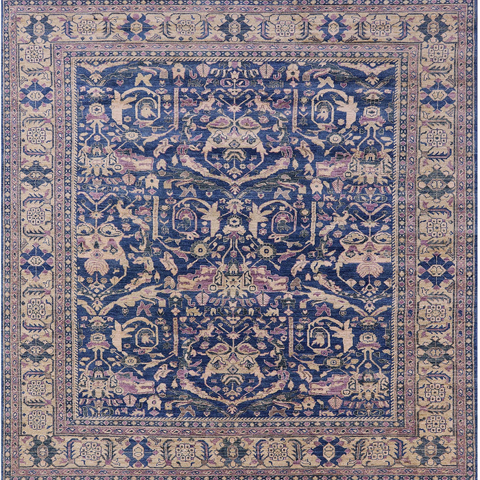 Square Machine Washable Industrial Modern Khaki Rose Pink Rug, wshurb2299