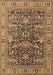 Machine Washable Oriental Brown Traditional Rug, wshurb2299brn
