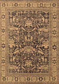 Oriental Brown Traditional Rug, urb2299brn