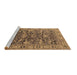 Sideview of Machine Washable Oriental Brown Traditional Rug, wshurb2299brn