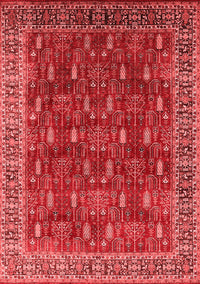 Oriental Red Traditional Rug, urb2300red