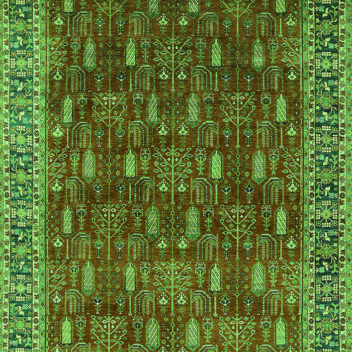 Oriental Green Traditional Rug, urb2300grn