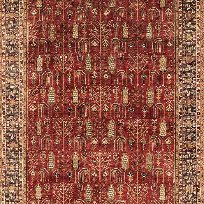 Machine Washable Oriental Brown Traditional Rug, wshurb2300brn