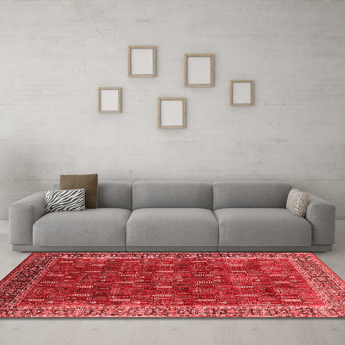 Traditional Red Washable Rugs