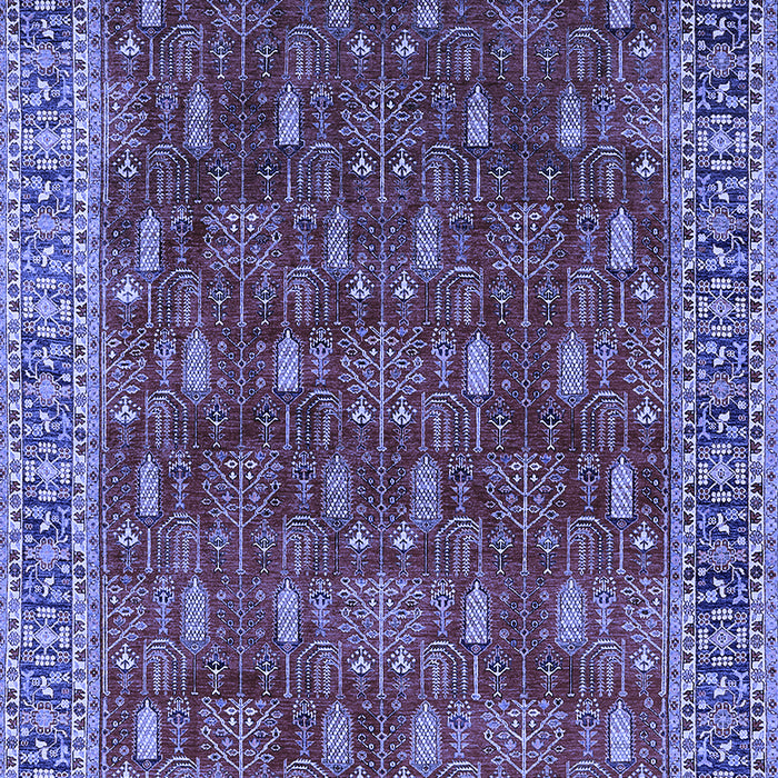 Machine Washable Oriental Blue Traditional Rug, wshurb2300blu