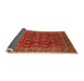 Sideview of Oriental Orange Traditional Rug, urb2300org