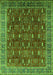 Machine Washable Oriental Green Traditional Area Rugs, wshurb2300grn