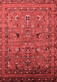 Oriental Red Industrial Rug, urb2301red