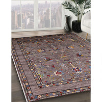 Mid-Century Modern Bakers Brown Oriental Rug, urb2301